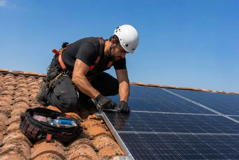 Maintenance et monitoring de panneaux solaires à la Chapelle-Bâton