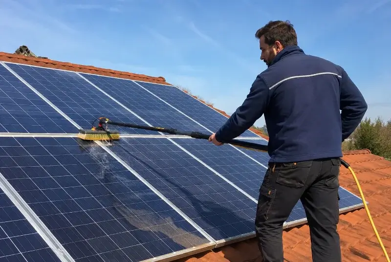 Nettoyage et entretien de panneaux solaires à la Chapelle-Bâton