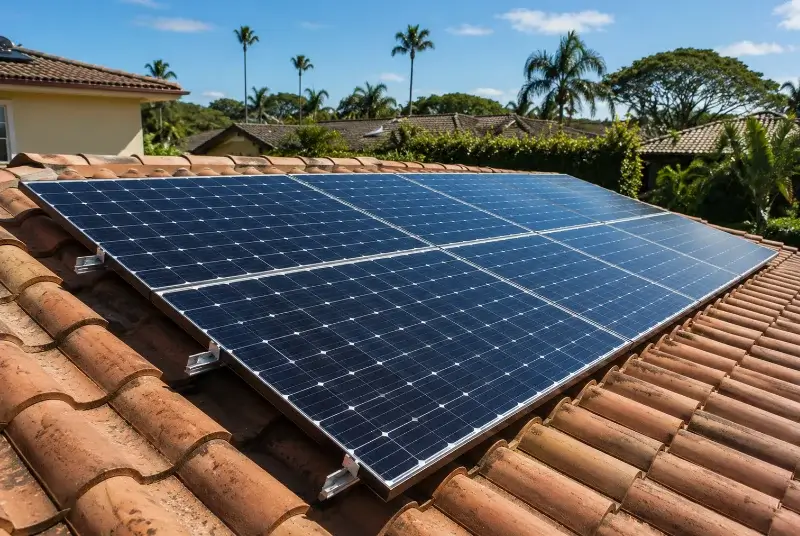 Installation de panneaux solaires à la Chapelle-Bâton